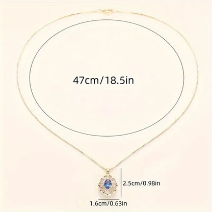 Kavella Noctazure Gold Necklace