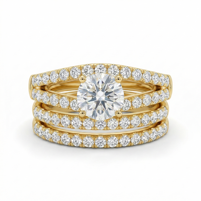 Eternal Radiance Ring Set | Gold