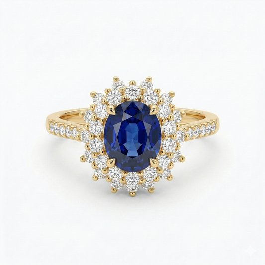 Vionne Sapphire Gold Ring