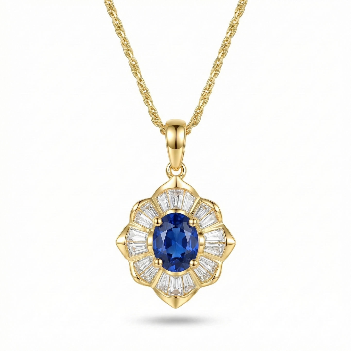 Kavella Noctazure Gold Necklace