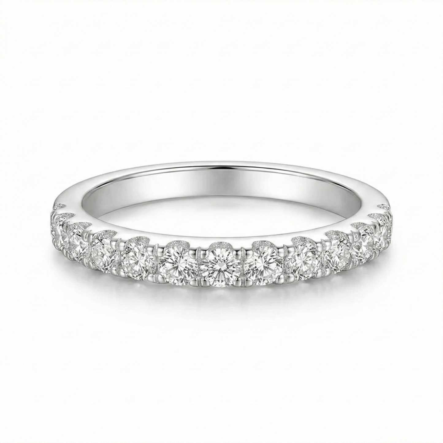 Moissanite Wedding Band | Gold