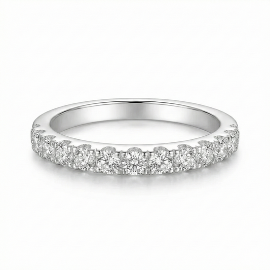 Moissanite Wedding Band | Gold