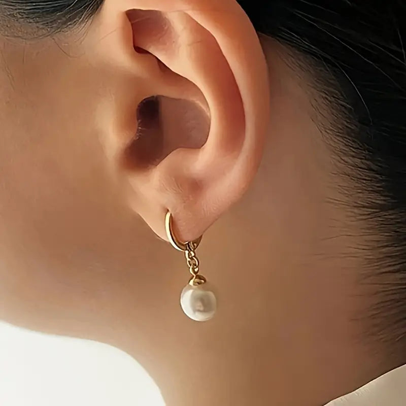 Golden Grace Pearl Jewellery Set | Gold